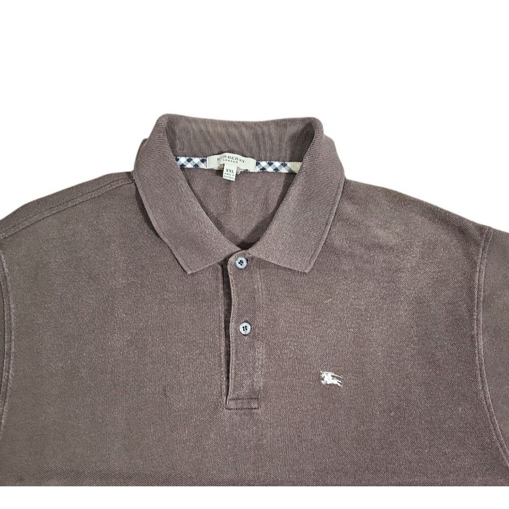 Burberry London Men’s 2XL Brown Cotton Rugby Polo Shirt
